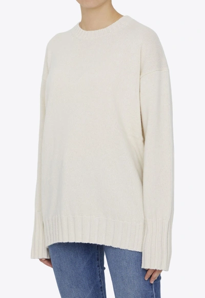 Shop Khaite Camilla Cashmere Sweater In Cream