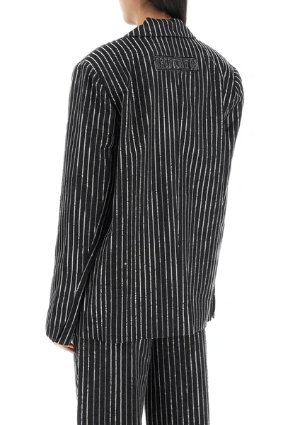 Shop Rotate Birger Christensen Rotate Blazer With Sequined Stripes