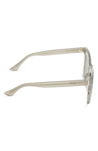 Diff 50mm Talia Cat Eye Sunglasses In Milky Grey