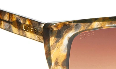 Shop Diff 54mm Cat Eye Sunglasses In Dunmor Tortoise