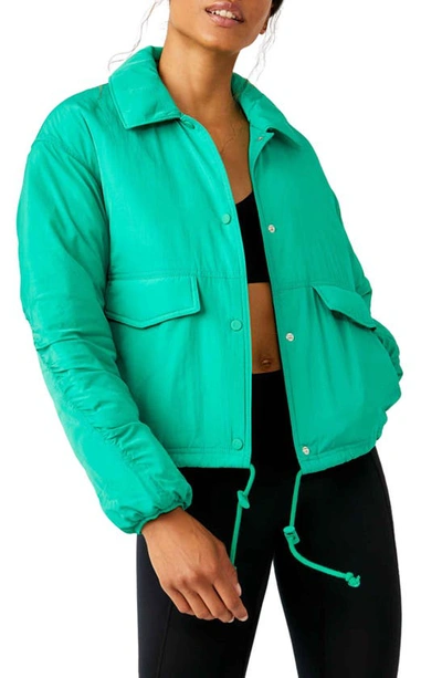 Shop Fp Movement Off The Bleachers Coaches Jacket In Lucky Charm