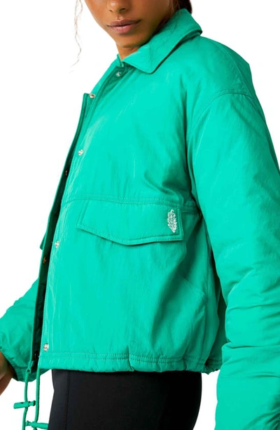 Shop Fp Movement Off The Bleachers Coaches Jacket In Lucky Charm