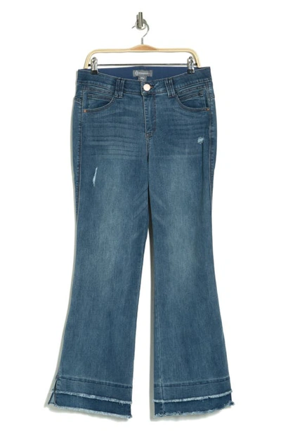 Shop Democracy 'ab' Technology Flare Jeans In Blue Vintage