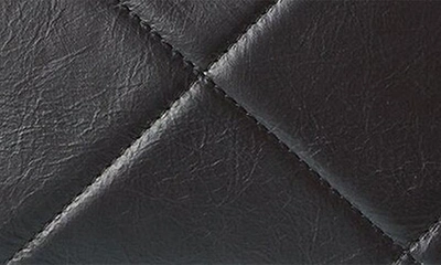 Persaman New York Diamond Quilt Satchel Bag In Black