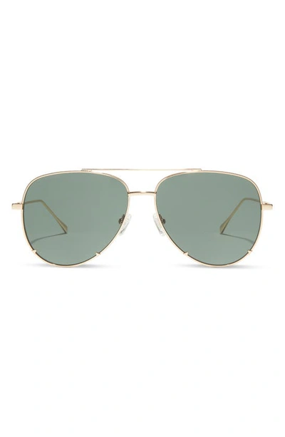 Shop Diff 63mm Scarlett Aviator Sunglasses In Gold