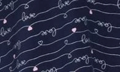 Shop Splendid Print Pajamas In Navy Love Script