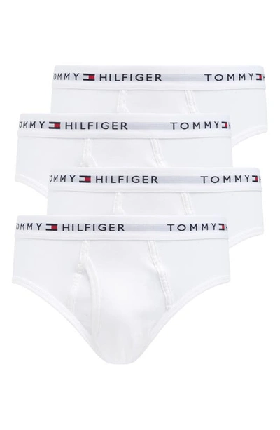 Shop Tommy Hilfiger Assorted 4-pack Briefs In White