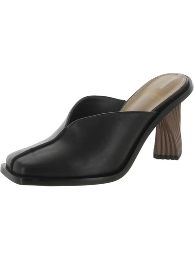 Shop Sam Edelman Everly Womens Leather Slip On Mules In Black