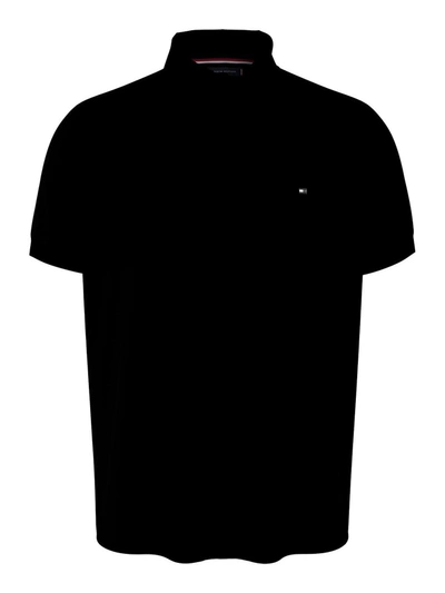Shop Tommy Hilfiger 1985 Mens Logo Slim Fit Polo In Black