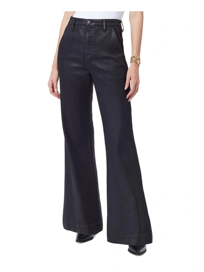 Shop Sam Edelman Bay Womens Denim High Rise Flare Jeans In Black