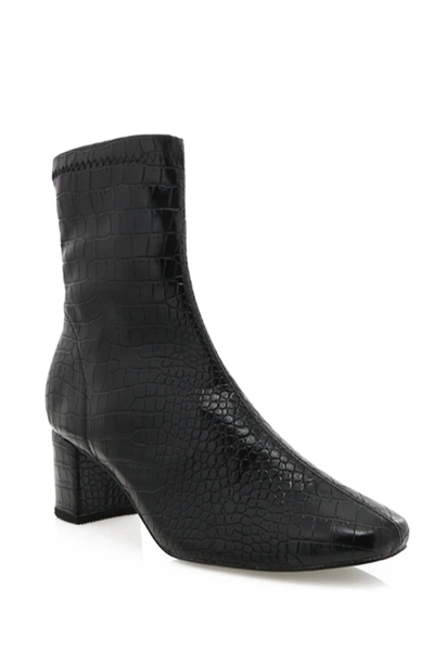 Billini Jonas Croc Boots In Black In Black
