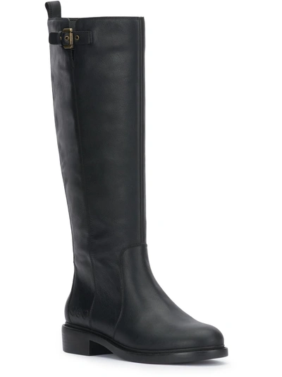 Shop Lucky Brand Quinn3 Womens Leather Tall Knee-high Boots In Black