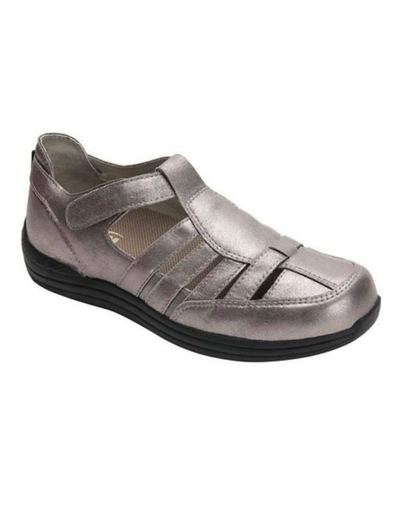 Shop Drew Ginger Sandals In Pewter In Silver