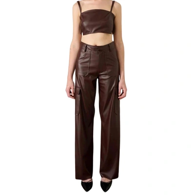 Shop Oscar The Collection Kure Trouser In Brown