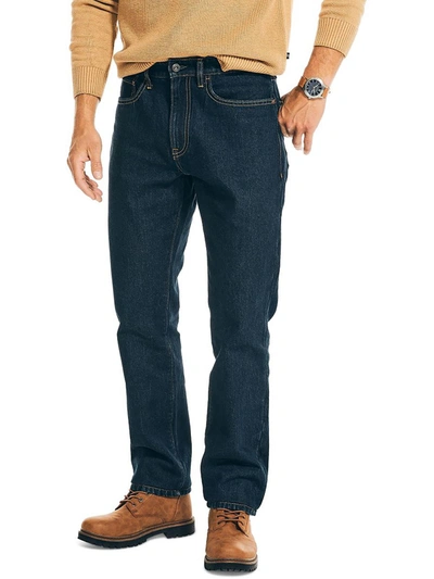 Shop Nautica Rigid Mens Vintage Casual Straight Leg Jeans In Multi