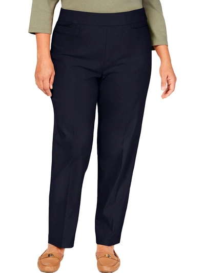 Shop Alfred Dunner Plus Womens Modern Fit Slimming Pants In Blue