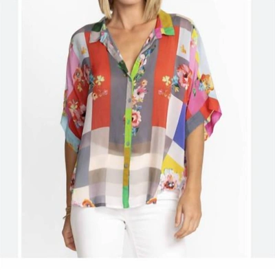 Shop Johnny Was Block Lynn Blouse In Mlt In Multi