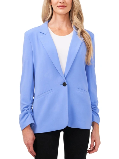 Shop Cece Womens Notch Collar Suit Separate One-button Blazer In Blue