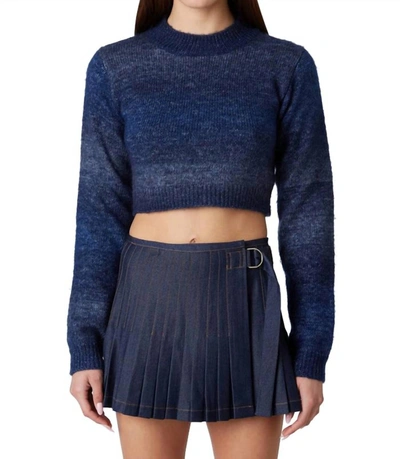 Shop Nia Aspen Sweater In Denim In Multi