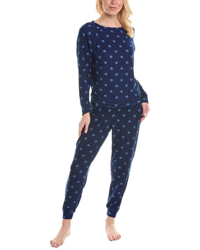 Shop Tart Intimates 2pc Sienna Jogger Pajama Set In Blue