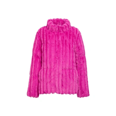 Shop Unreal Fur Recurrence Puffer In Fuchsia In Pink