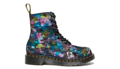 Shop Dr. Martens' 1460 Pascal Tutti Fruity Suede In Black Multi Suede