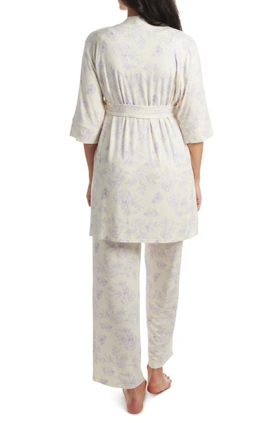 Shop Everly Grey Analise During & After 5-piece Maternity/nursing Sleep Set In Bali