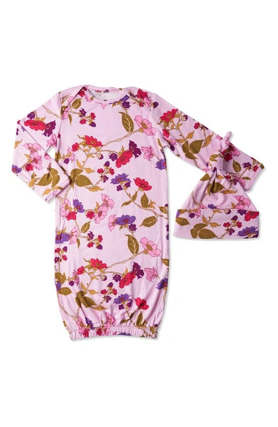 Shop Everly Grey Analise During & After 5-piece Maternity/nursing Sleep Set In Lavender Rose