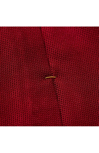 Eton Solid Silk Classic Tie In Pink/red