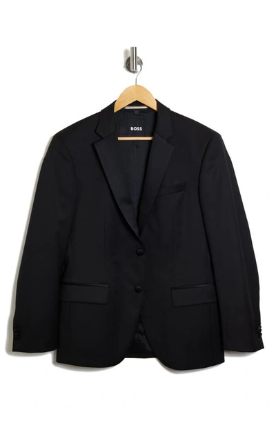 Shop Hugo Boss Tux Virgin Wool Sport Coat In Black