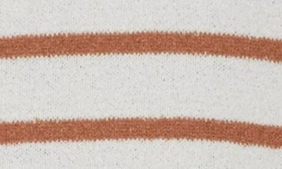 Shop Bobeau Stripe Sleeveless Sweater In Ivory/ Brown