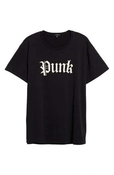 Shop R13 Punk Boyfriend Graphic T-shirt In Black