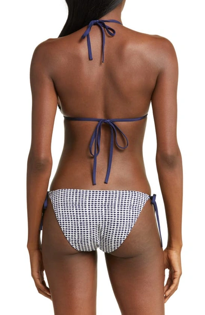 Shop Lemlem Rekka Side Tie Bikini Bottoms In Sisay Blue