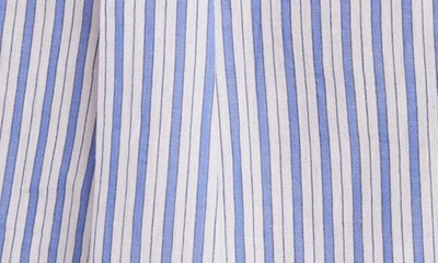 Shop Isabel Marant Étoile Eliora Stripe Crop Cotton Button-up Shirt In Azure
