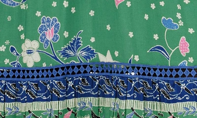 Shop Dvf Boris Floral Print Tiered Dress In Celestial Batik Bands Gn