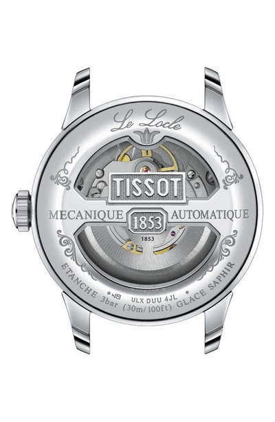 Shop Tissot Le Locle Powermatic 80 Automatic Bracelet Watch, 39mm In Silver