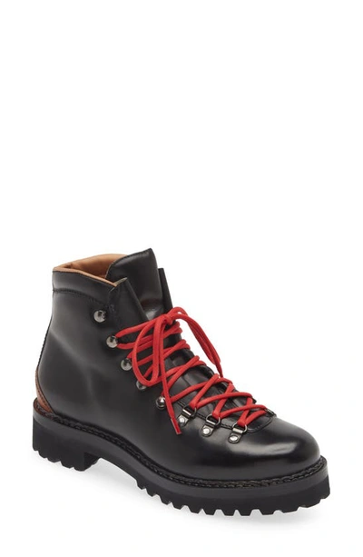 Shop Ralph Lauren Purple Label Darrow Lace-up Boot In Black