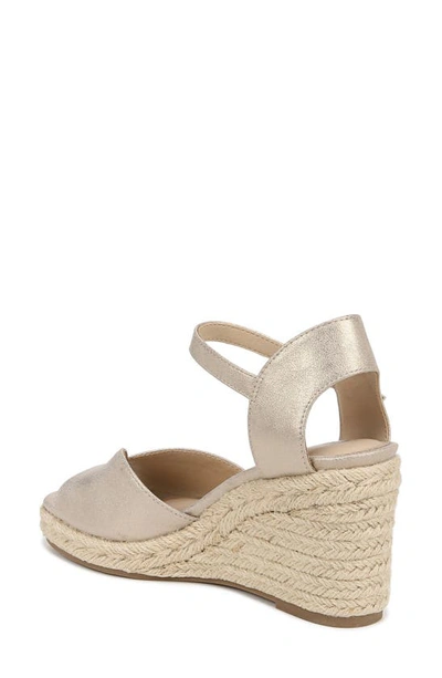 Shop Lifestride Tess Espadrille Platform Wedge Sandal In Platino