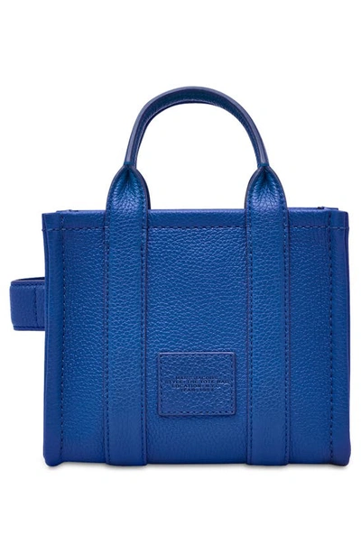 Shop Marc Jacobs The Leather Crossbody Tote Bag In Cobalt