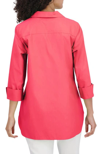 Shop Foxcroft Pandora Non-iron Cotton Shirt In Simply Red