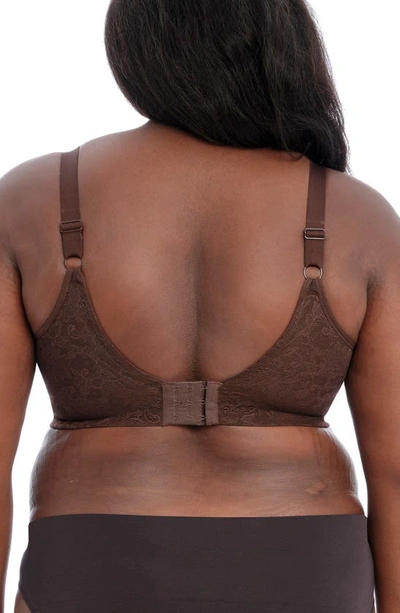 Goddess Yvette Full Figure Molded Underwire Bra In Chocolate