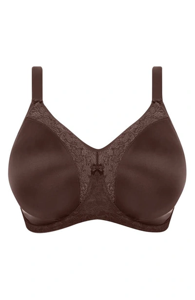 Goddess Yvette Full Figure Molded Underwire Bra In Chocolate