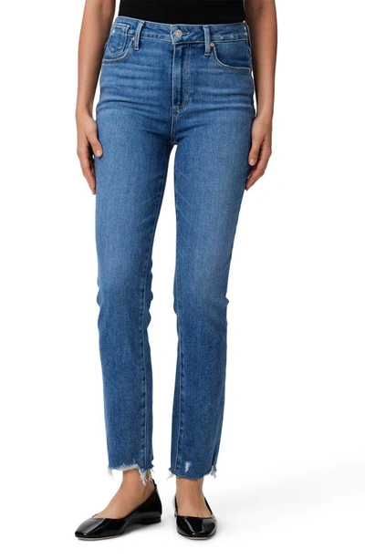 Shop Paige Gemma High Waist Skinny Jeans In Aimee Distressed Broke Hem
