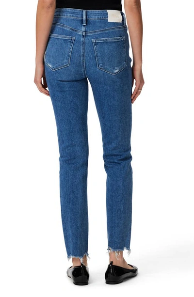 Shop Paige Gemma High Waist Skinny Jeans In Aimee Distressed Broke Hem