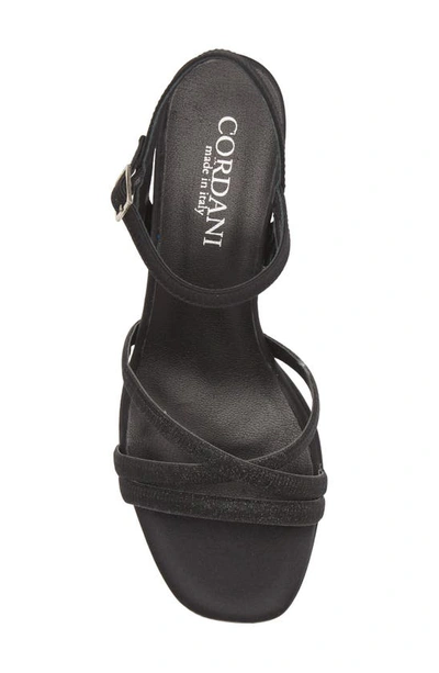 Shop Cordani Isabelle Ankle Strap Sandal In Crosta Nero