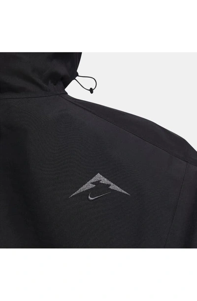 Shop Nike Gore-tex® Infinium™ Packable Trail Running Jacket In Black/ Black/ Dark Smoke Grey