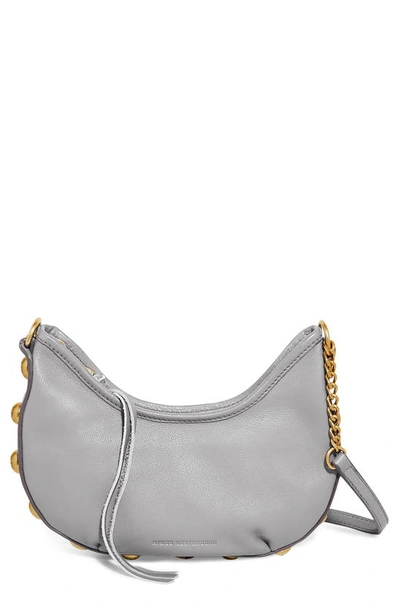 Shop Aimee Kestenberg Way Out Leather Crossbody Bag In Cool Grey