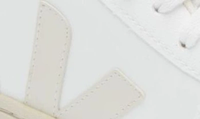 Shop Veja V-10 Cwl Sneaker In Full-white