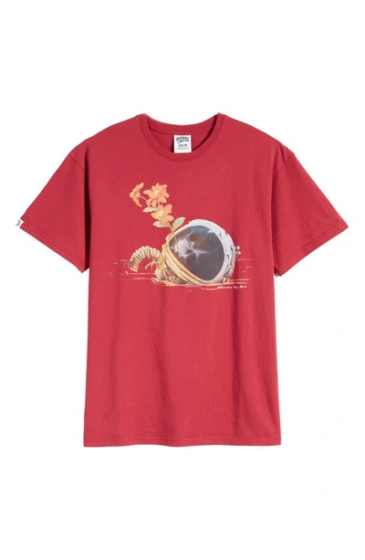 Shop Billionaire Boys Club New Life Cotton Graphic T-shirt In Rumba Red