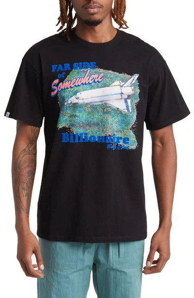 Shop Billionaire Boys Club Far Side Cotton Graphic T-shirt In Black